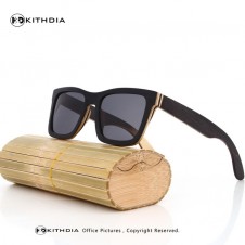 Ezreal Wooden Polarized Sunglasses for Men and Women. Natural Wood Material Frame for Extra Comfort.