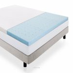 LUCID 2.5-Inch Gel infused ventilated memory foam mattress topper and removable bamboo cover - bamboo mattress