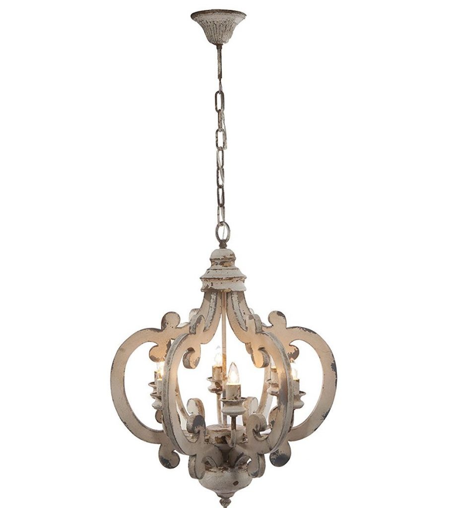 rustic wood chandelier