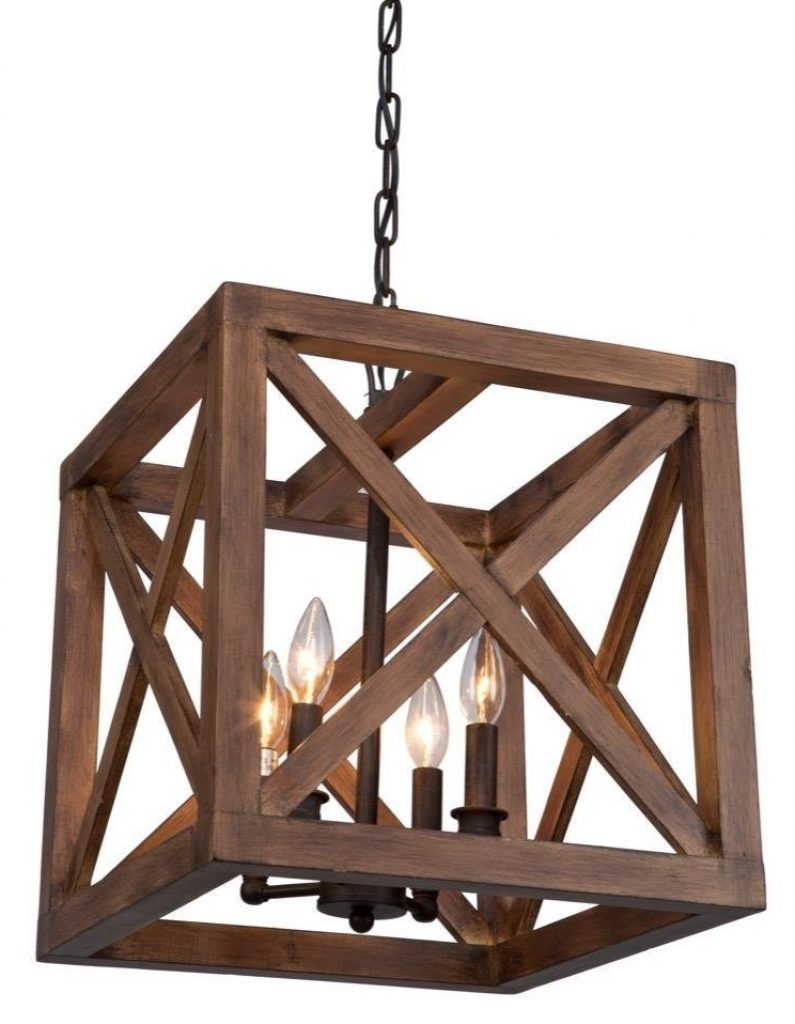 rustic wood chandelier