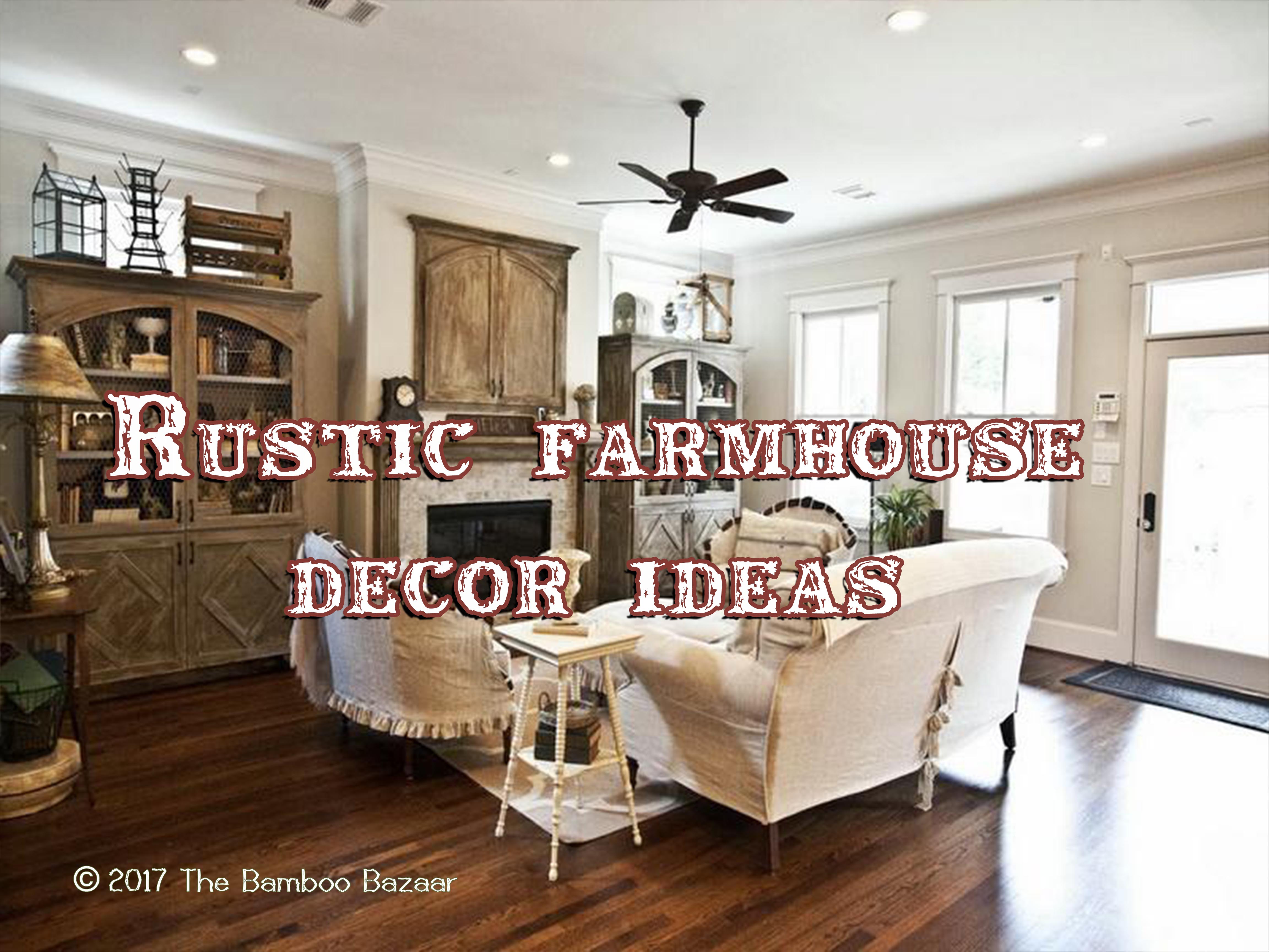 Rustic farmhouse décor