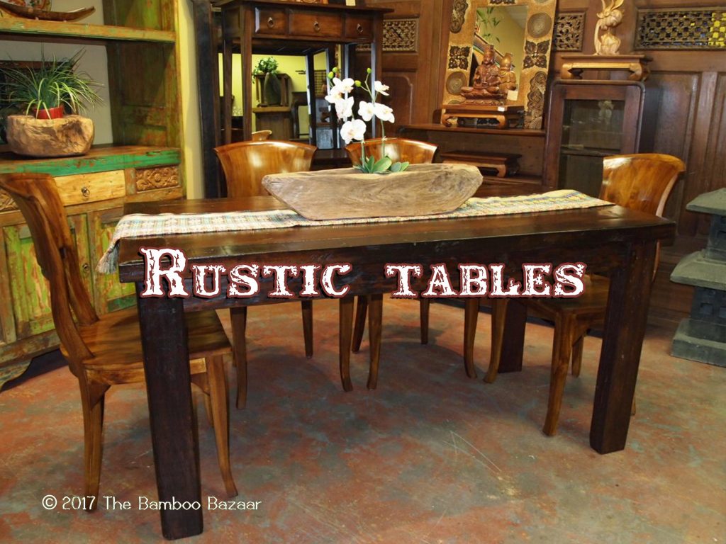 Rustic tables