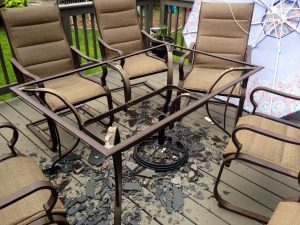 Replacement Glass For The Patio Table, How To Replace Broken Glass Patio Table